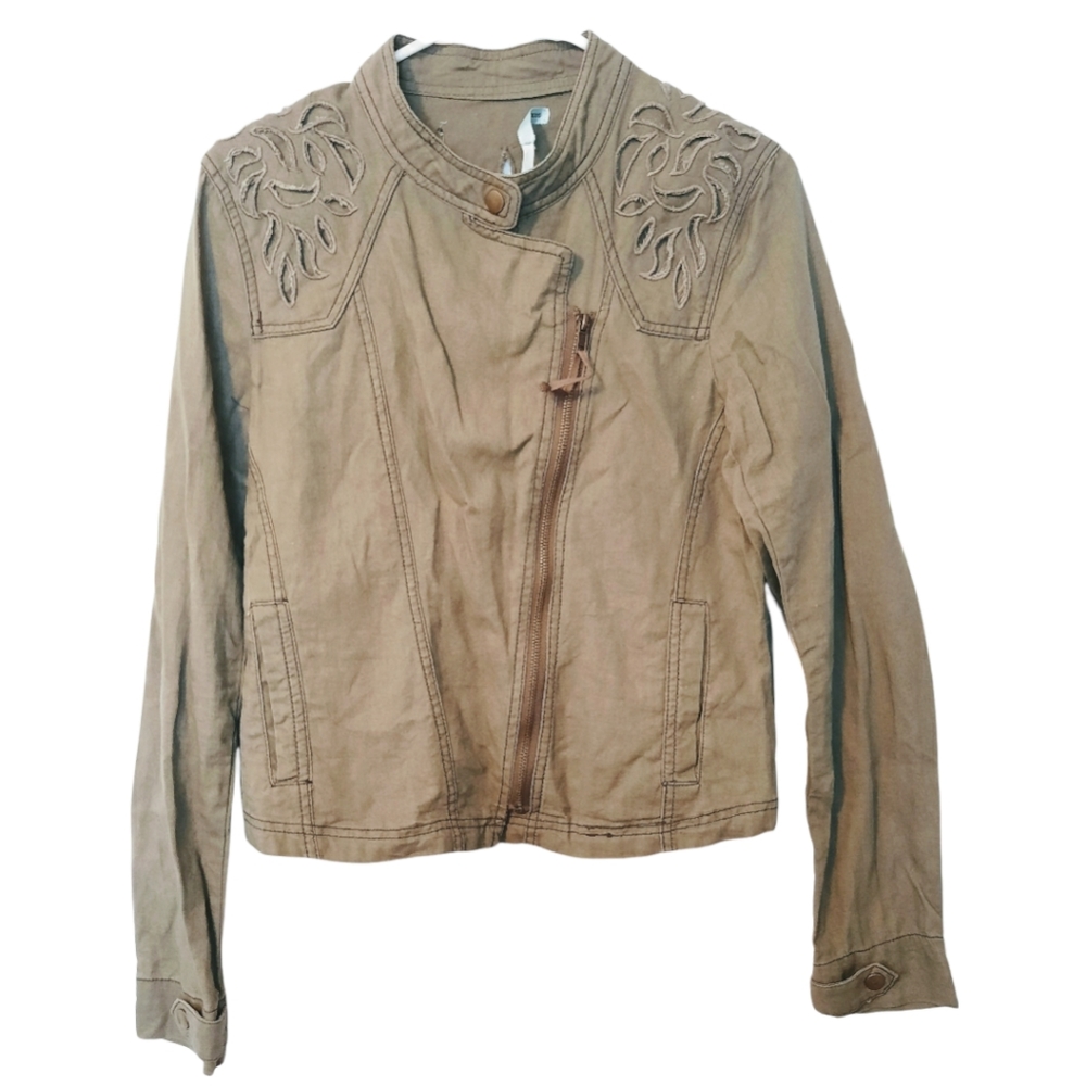 Maurices Cut Out Moto Jacket Medium
